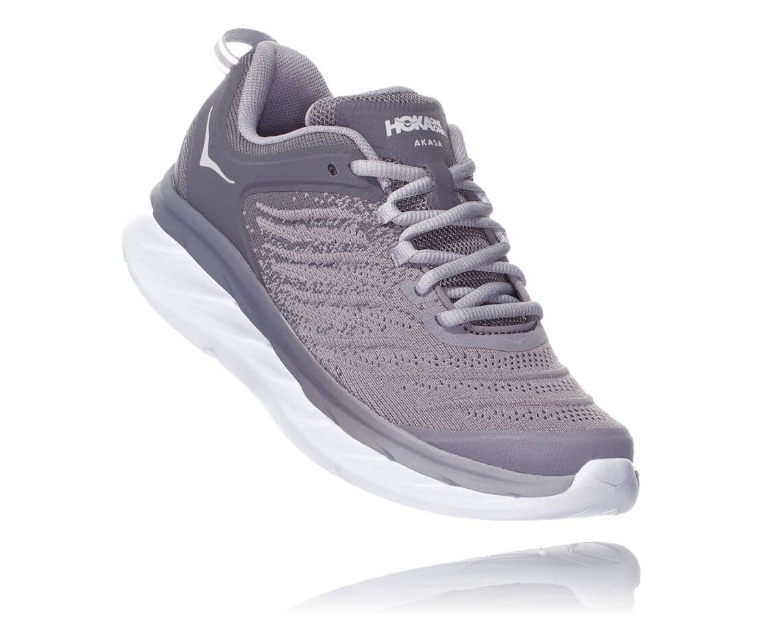 Hoka One One Akasa South Africa - Womens Trail Shoes - Grey Silver,OBFVJ-6702